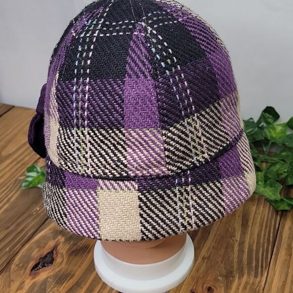 Kate Landry. Wool Blend Hat. Vintage Plaid. Gorgeous. EUC - Picture 3 of 9